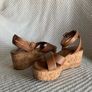 Gianni Bini Brown Wedge Shoes